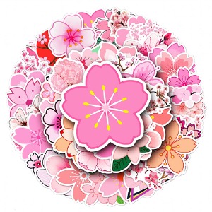 벚꽃 데코 방수 스티커(50매)
