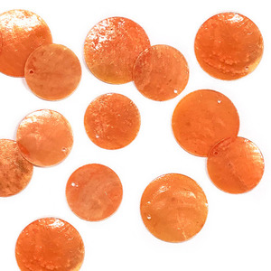 컬러 자개비즈(오렌지-10개)